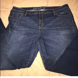 Ava & Viv dark wash skinny jeans!